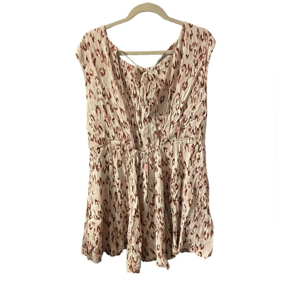 FREE PEOPLE FAKE LOVE ANIMAL PRINT MINI DRESS - Picture 4 of 7